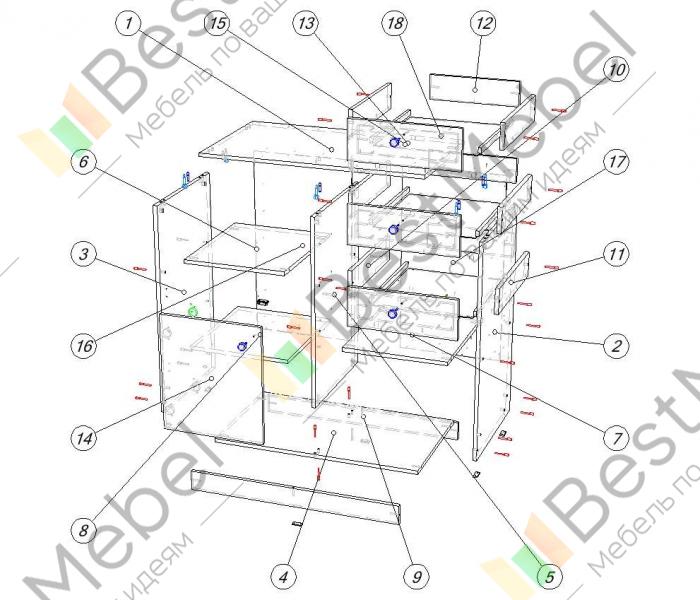 Комод берк 12 инструкция по сборке