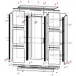 Схема сборки Шкаф-купе Векстра 30.1 BMS
