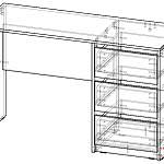 Схема сборки Письменный стол Ардино BMS