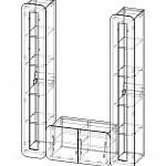 Схема сборки Набор тумба под ТВ с колонкой BMS