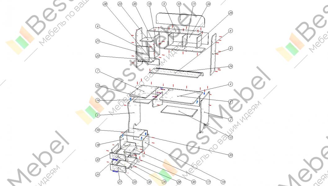 Компьютерный стол своими руками 800 фото, чертежи, инструкции