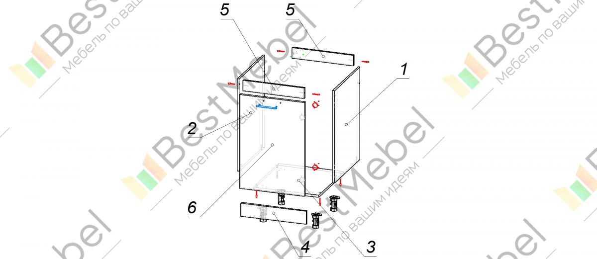 Как собрать тумбу под мойку на кухню инструкция
