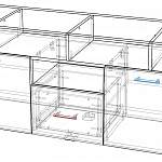 Схема сборки Тумба под ТВ Блеск 4 глянец BMS