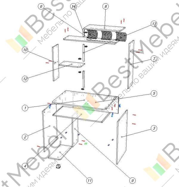 Сборка стола ск 12