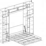 Схема сборки Шкаф-кровать с диваном Фокси BMS