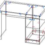 Схема сборки Письменный стол МБ 5.1 BMS