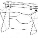Схема сборки Геймерский стол Стелл 4 BMS