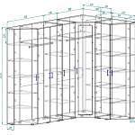 Схема сборки Угловой шкаф Марианна 20 BMS