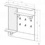 Чертеж Вешалка Оникс 3 BMS