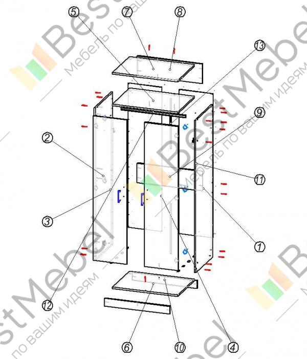 Шкаф для одежды шо 6