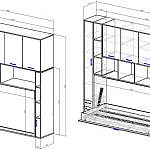 Схема сборки Шкаф-кровать трансформер Урбанист BMS