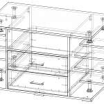 Чертеж Тумба ТВ У-2 BMS