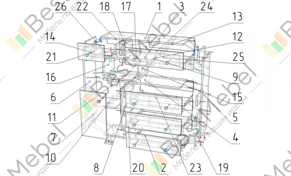 Комод престиж схема сборки